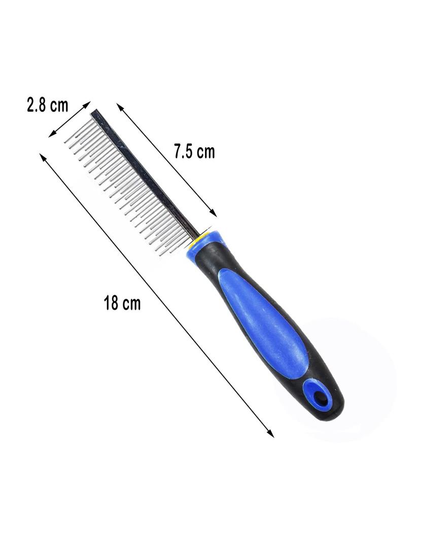 blue steel pet comb brush - 18739906 - Standard Image - 1
