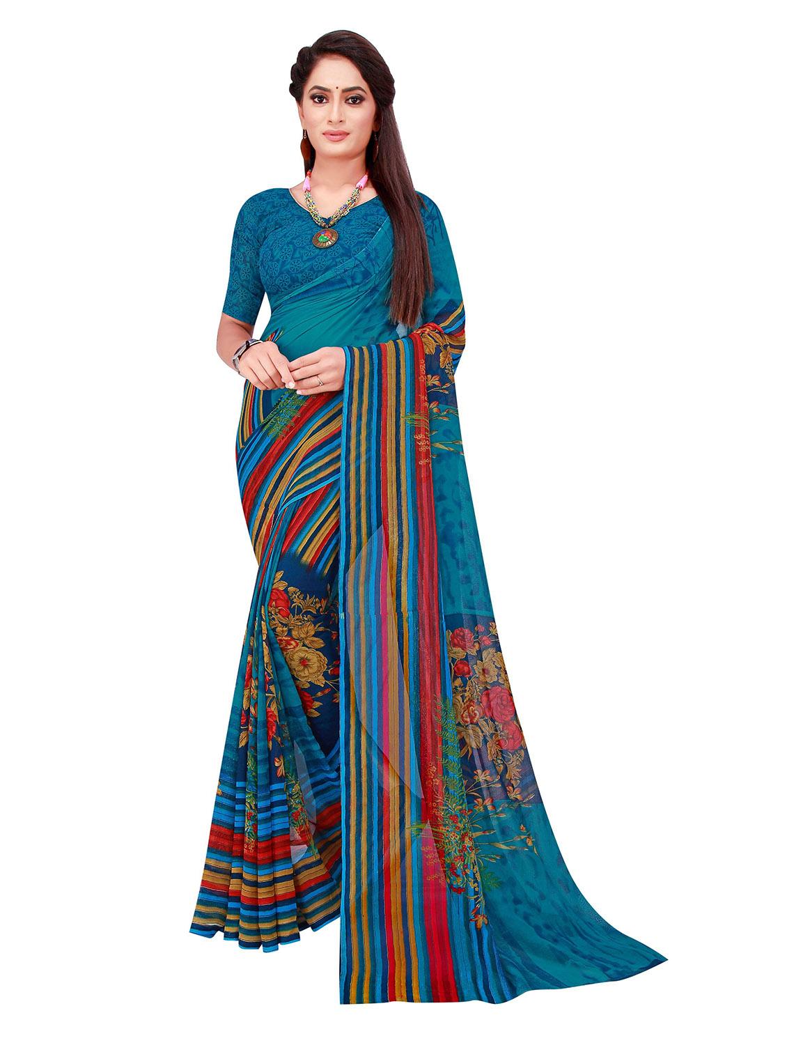 women's saree combo with blouse - 18740015 - Standard Image - 1