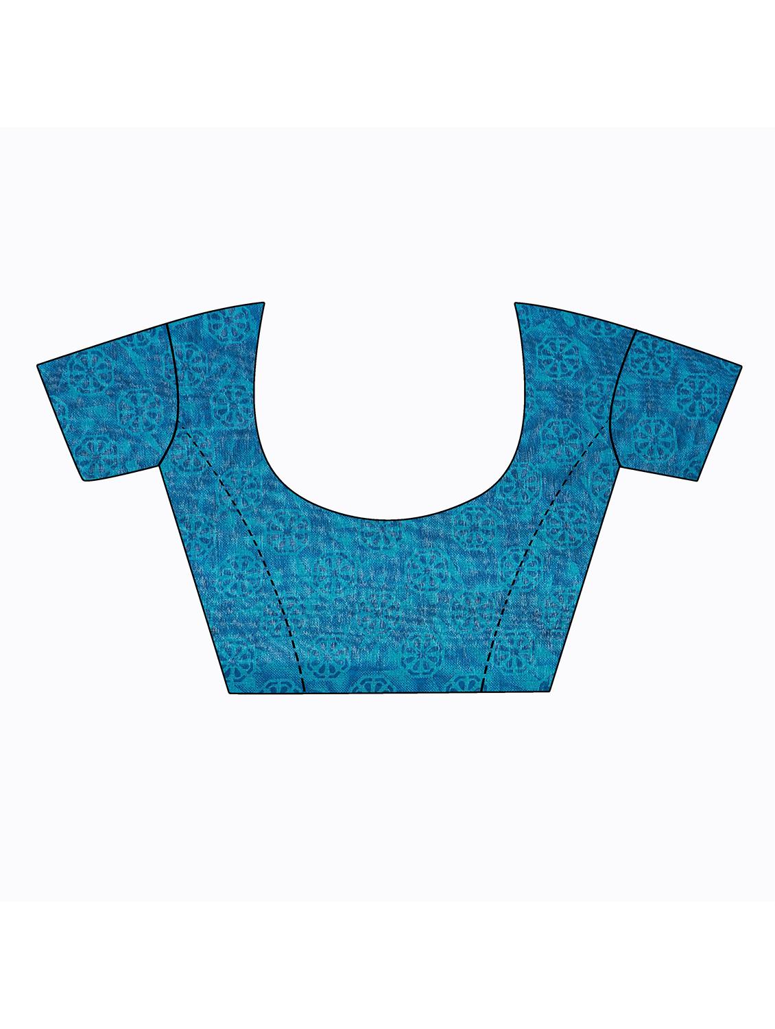 women's saree combo with blouse - 18740015 - Standard Image - 4
