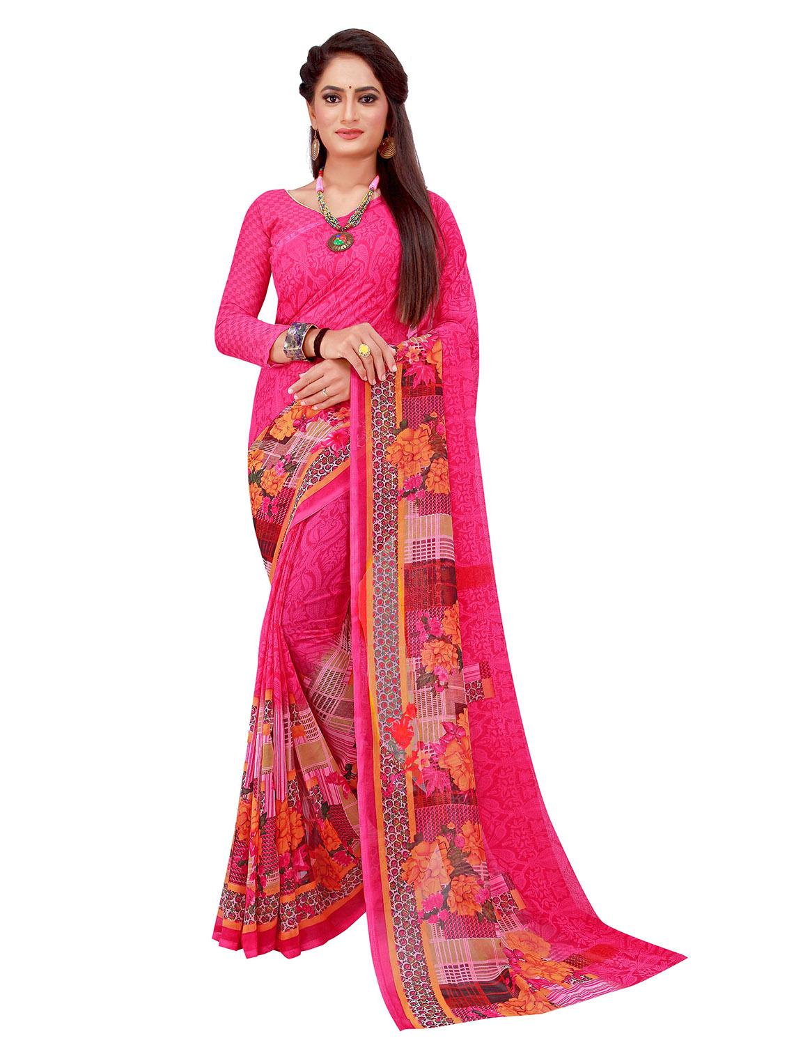 women's saree combo with blouse - 18740085 - Standard Image - 1