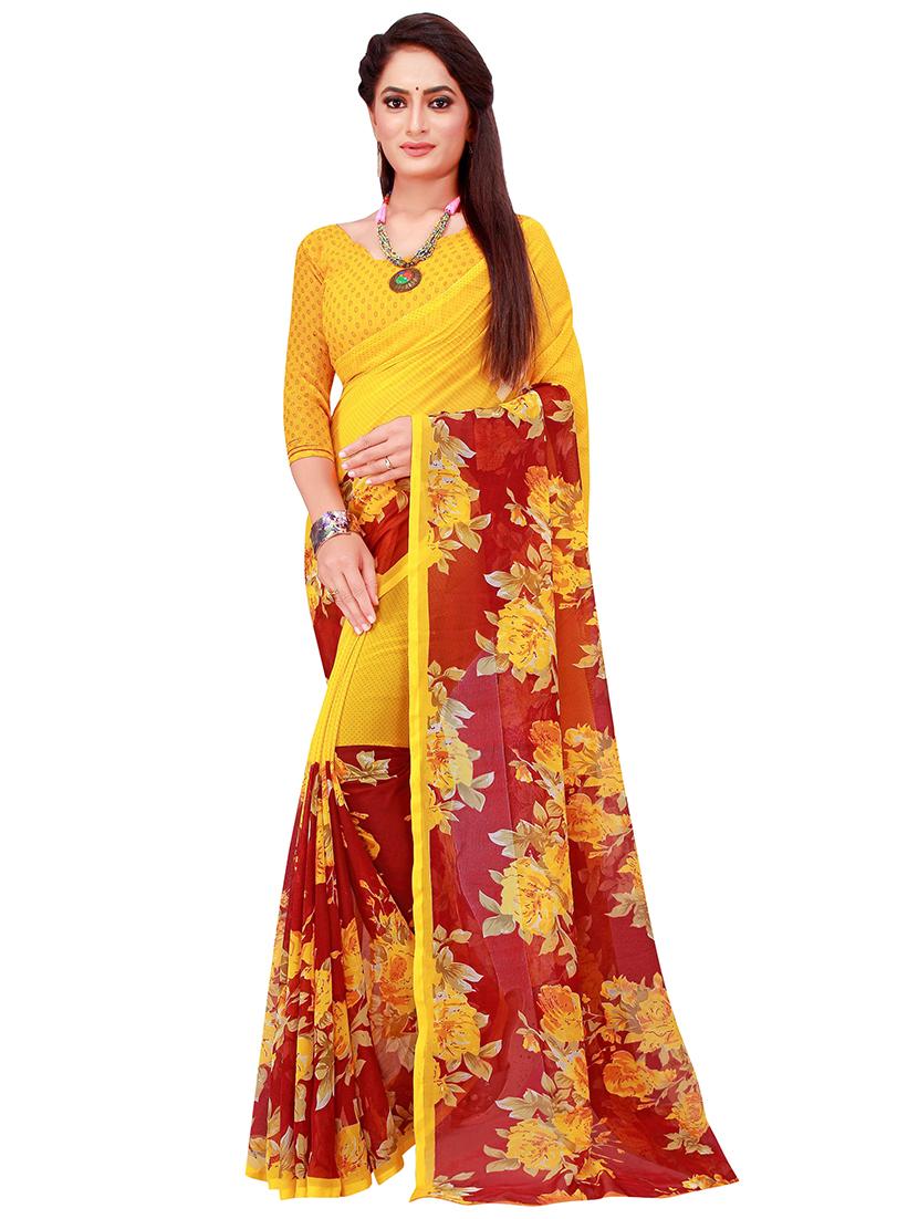 women's saree combo with blouse - 18740495 - Standard Image - 1