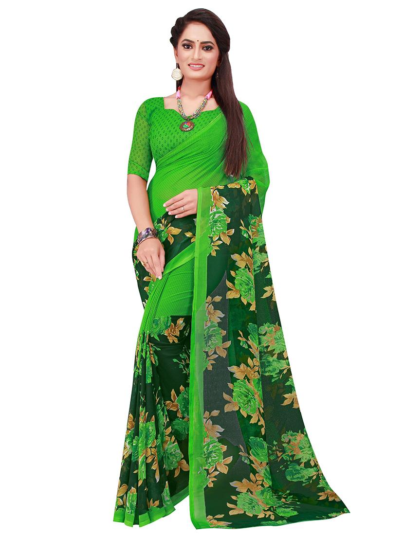 women's saree combo with blouse - 18740576 - Standard Image - 1