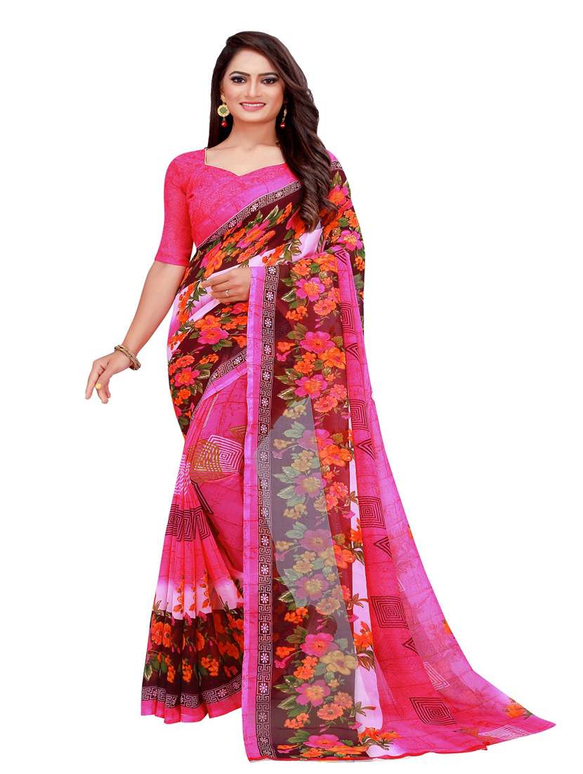 women's saree combo with blouse - 18740964 - Standard Image - 1