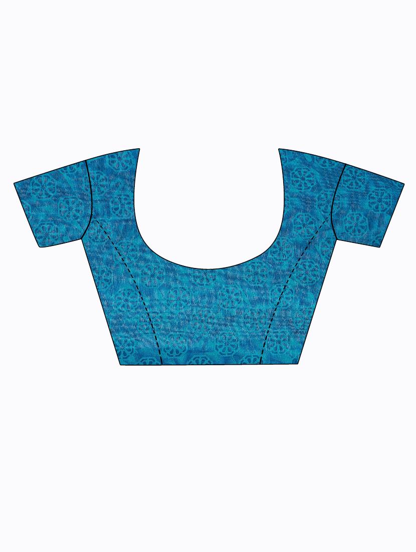 women's saree combo with blouse - 18741122 - Standard Image - 4