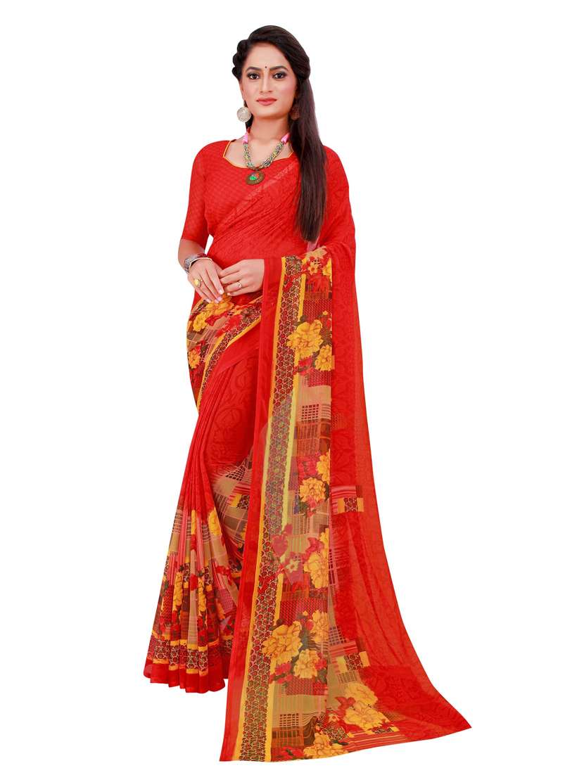 women's saree combo with blouse - 18741139 - Standard Image - 1