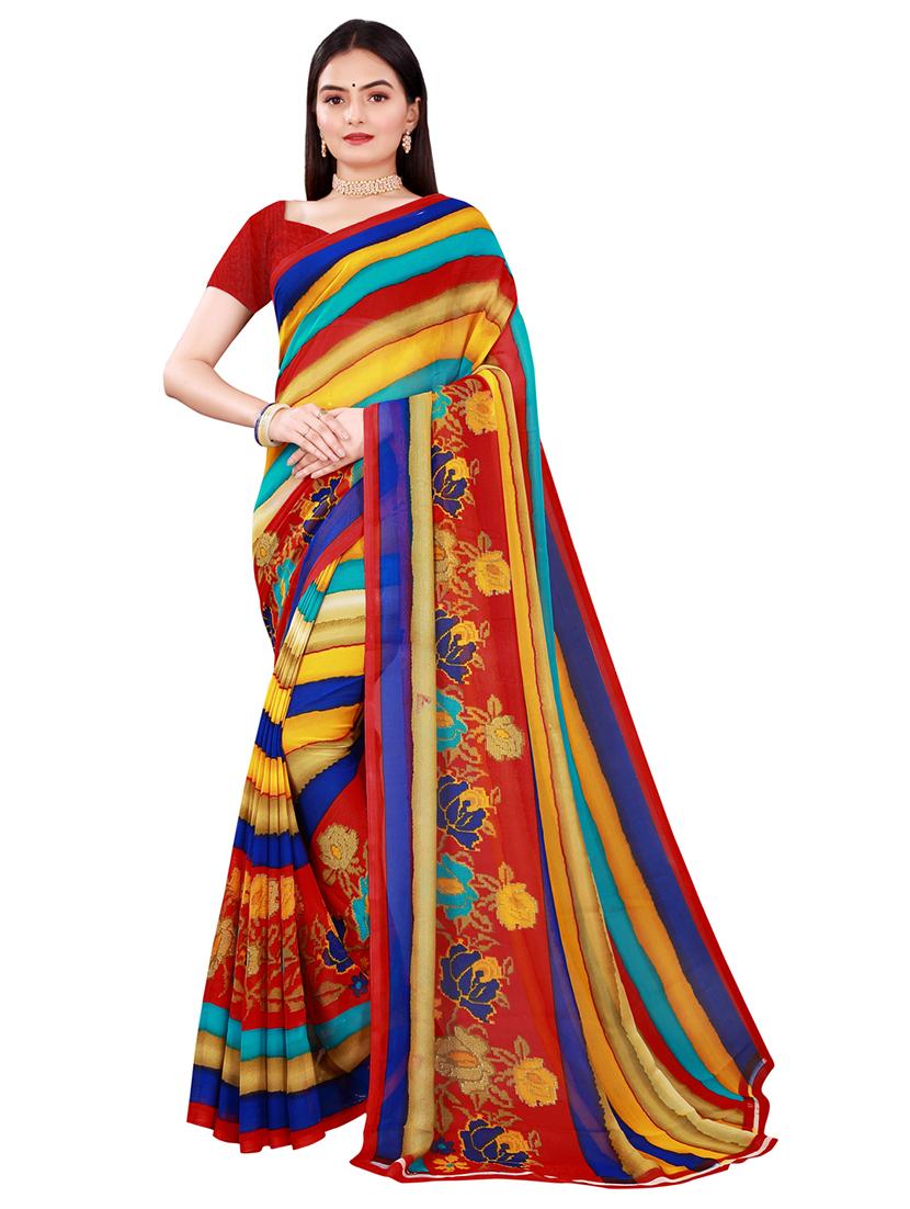 women's saree combo with blouse - 18741417 - Standard Image - 1