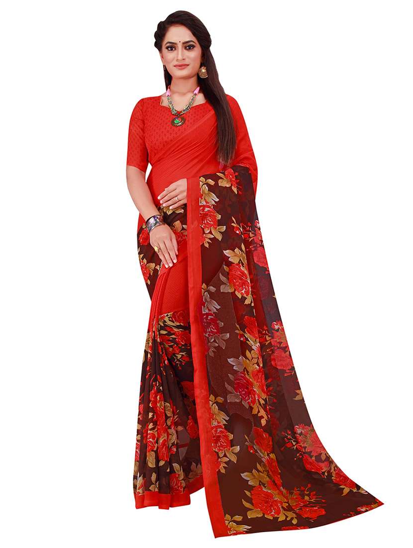 women's saree combo with blouse - 18741476 - Standard Image - 1