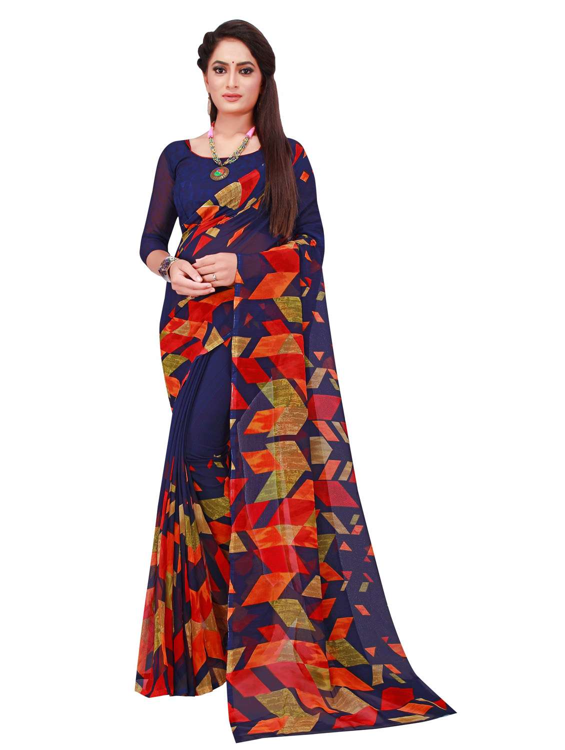 women's saree combo with blouse - 18741805 -  Standard Image - 1