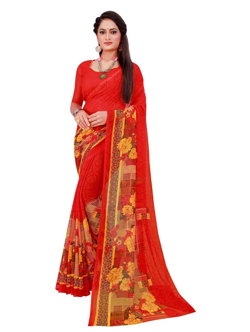 women's saree combo with blouse - 18742157 - Standard Image - 1