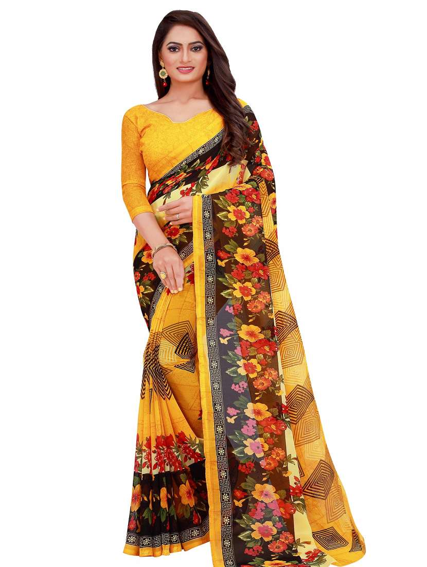 women's saree combo with blouse - 18742397 - Standard Image - 1