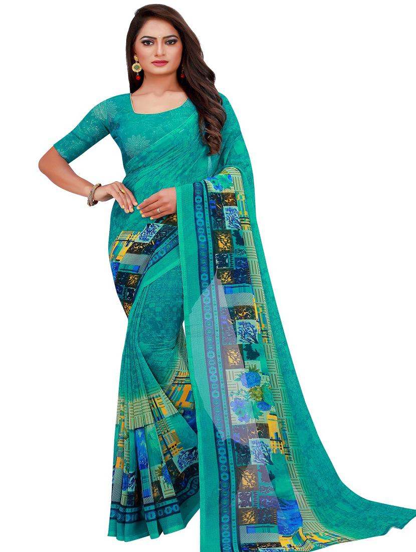 women's saree combo with blouse - 18742411 - Standard Image - 1
