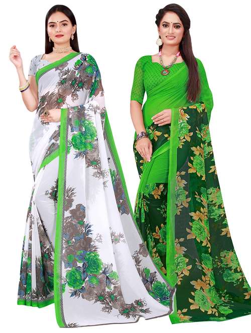 women's saree combo with blouse - 18742432 - Standard Image - 0