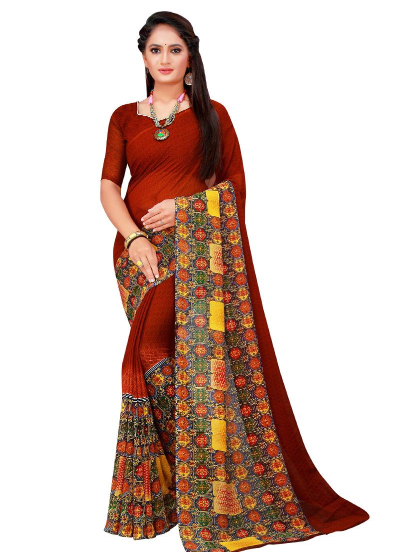 women's saree combo with blouse - 18742467 - Standard Image - 1
