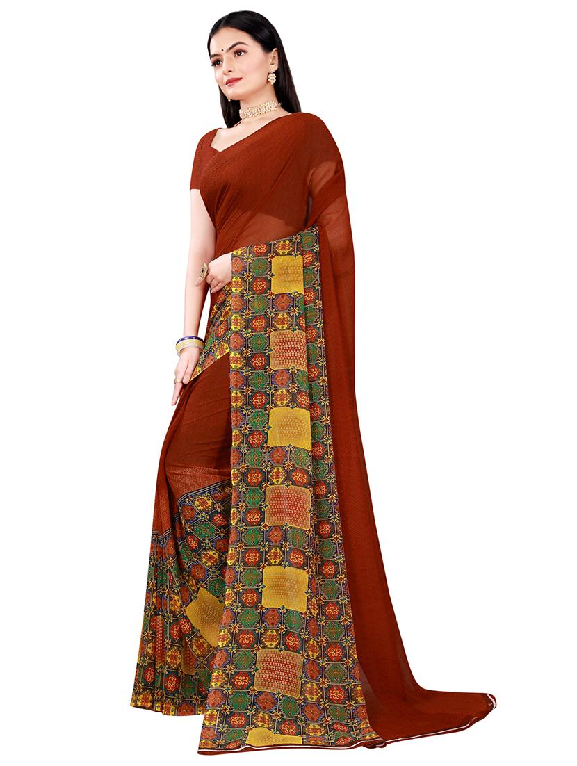 women's saree combo with blouse - 18742531 - Standard Image - 1