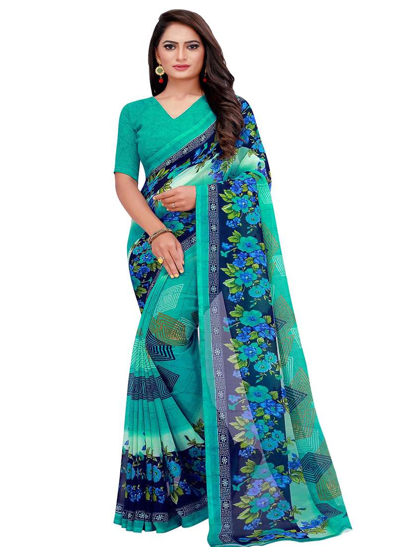 women's saree combo with blouse - 18742537 - Standard Image - 1