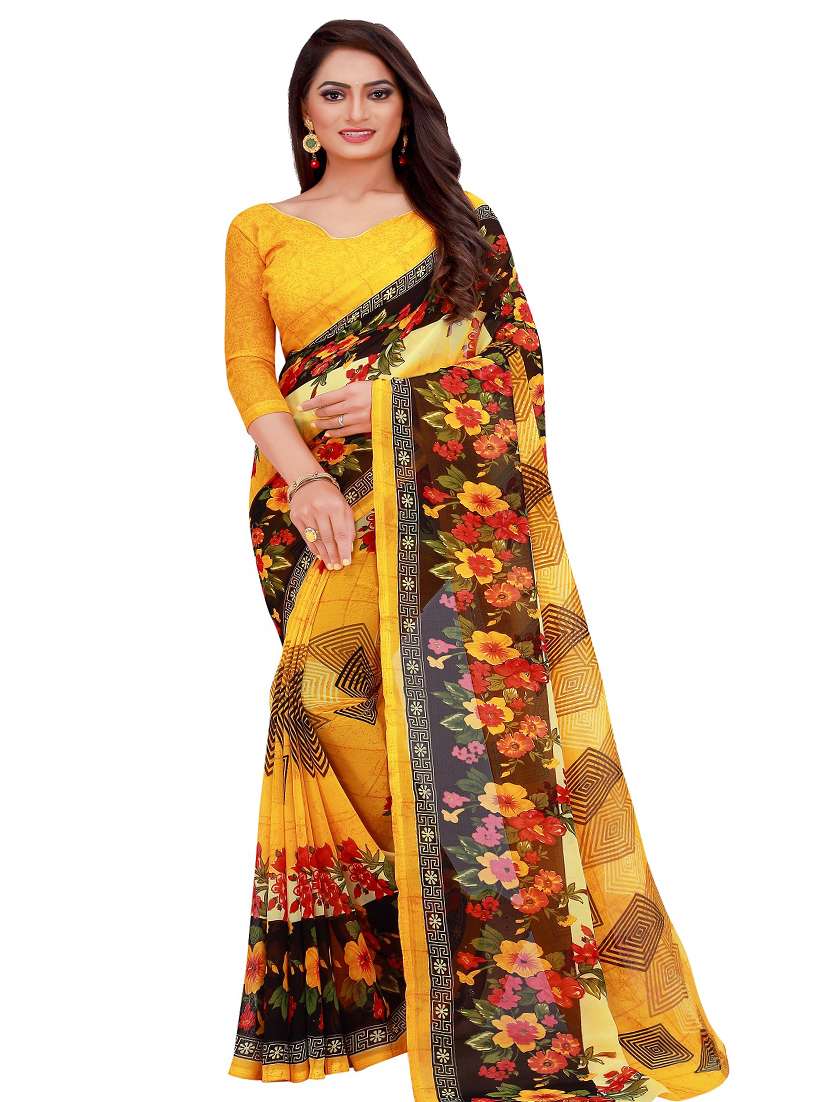 women's saree combo with blouse - 18742542 - Standard Image - 1