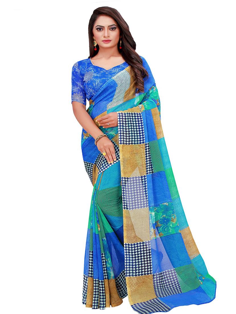 women's saree combo with blouse - 18742559 -  Standard Image - 1