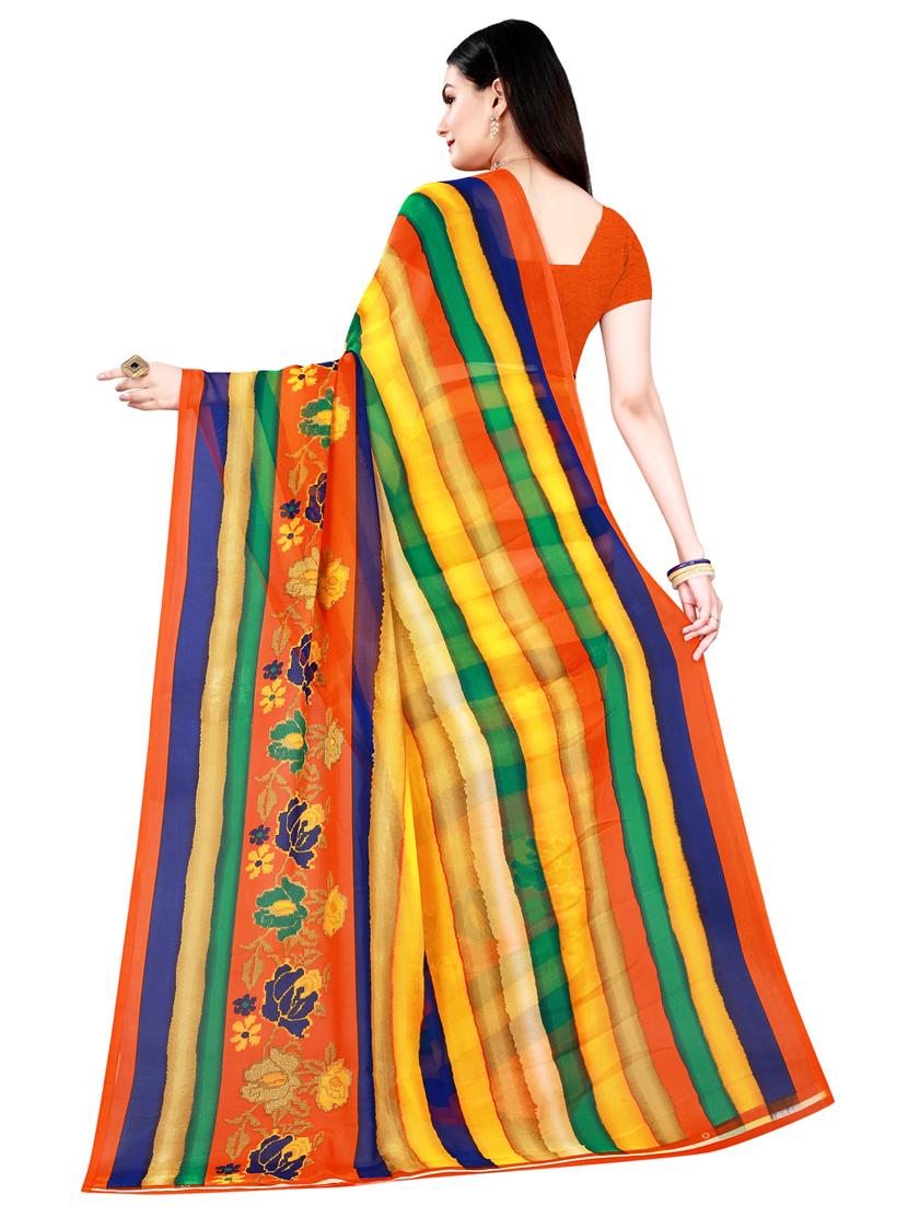 women's saree combo with blouse - 18742612 - Standard Image - 4