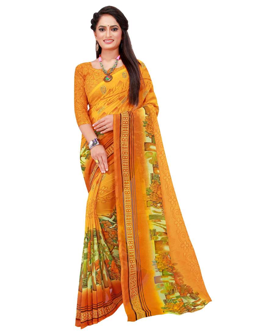 women's saree combo with blouse - 18742685 - Standard Image - 1