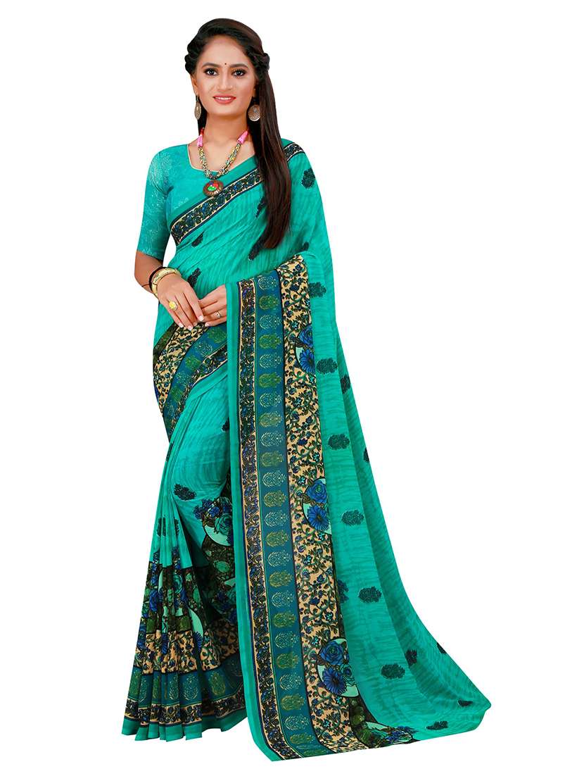 women's saree combo with blouse - 18742722 - Standard Image - 1