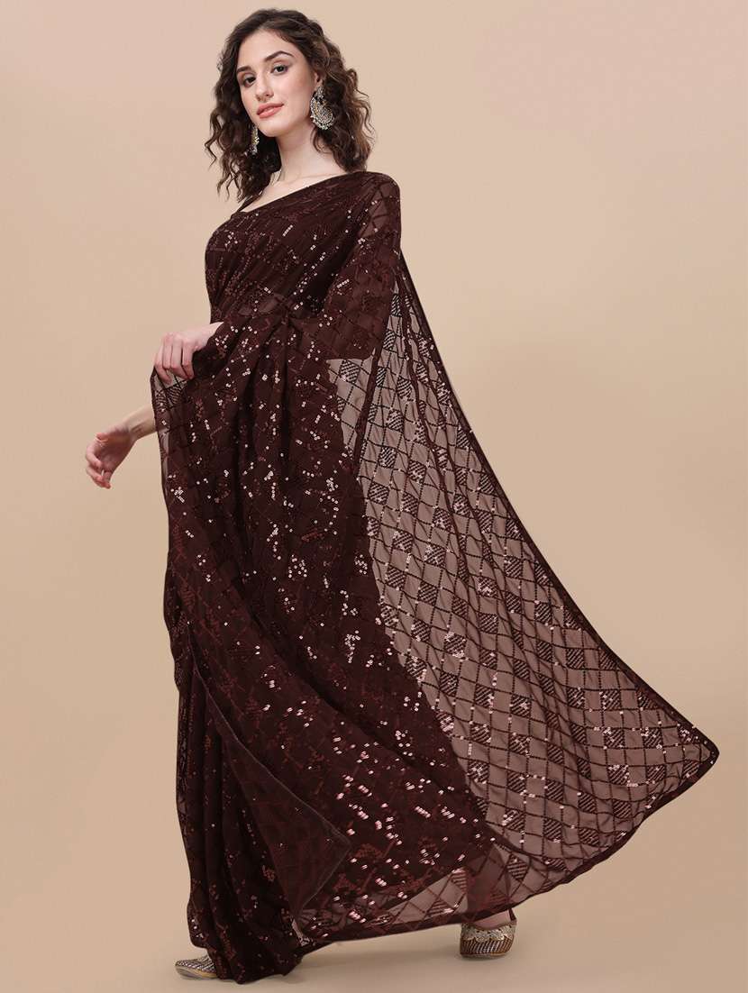 women's embroidered saree with blouse - 18743539 -  Standard Image - 1