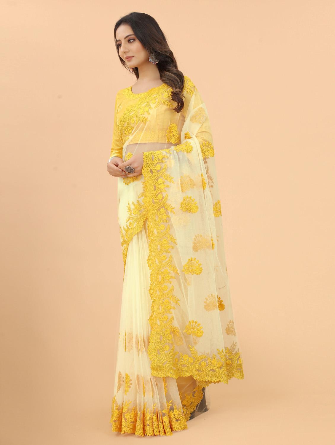 women's embroidered saree - 18743549 - Standard Image - 1