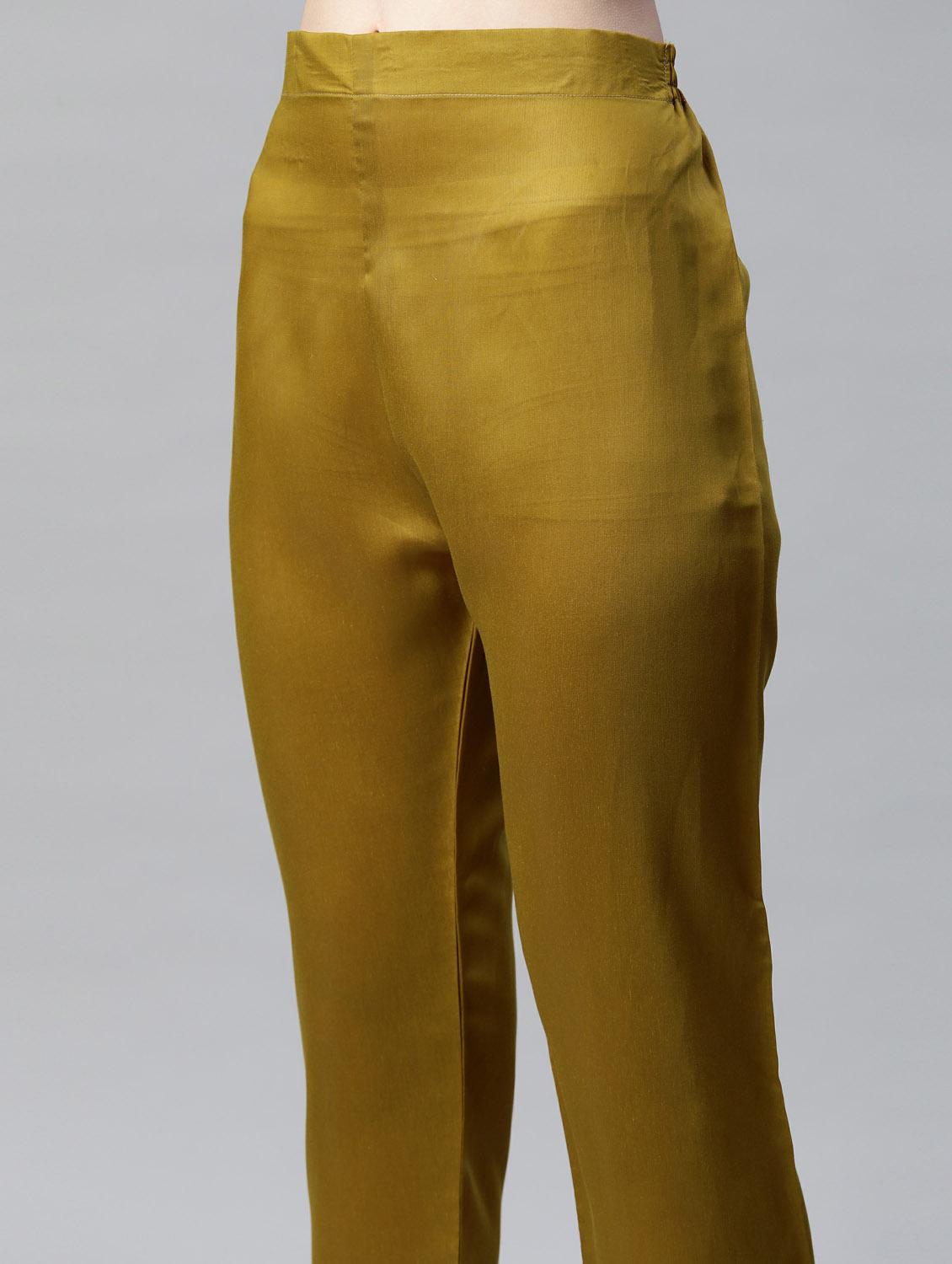 yellow kurta pant set with dupatta - 18743804 - Standard Image - 4