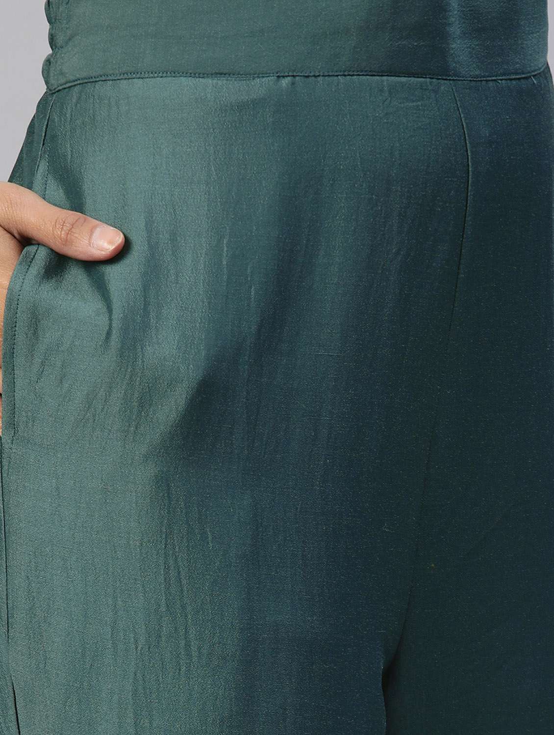 green kurta pant set with dupatta - 18743811 - Standard Image - 4