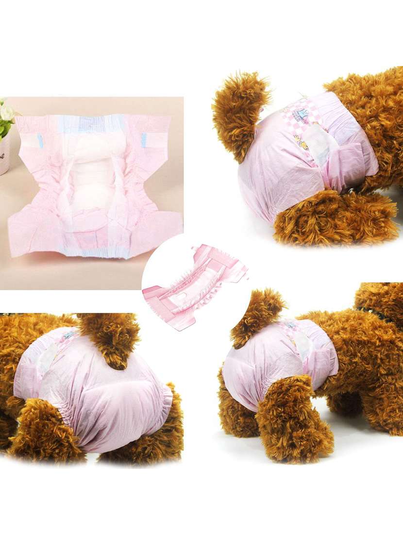 white polypropylene disposable pet diaper - 18748057 -  Standard Image - 1