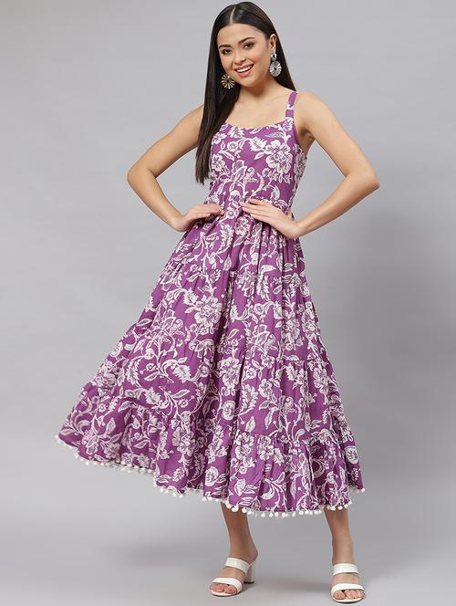 women's fit & flare floral dress - 18750816 -  Standard Image - 0