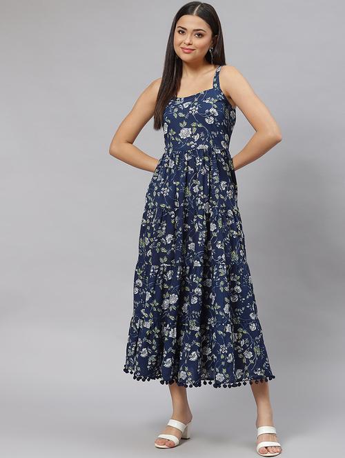 women's tiered dress floral dress - 18750818 - Standard Image - 0