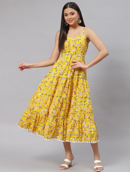 women's tiered dress floral dress - 18750819 - Standard Image - 0