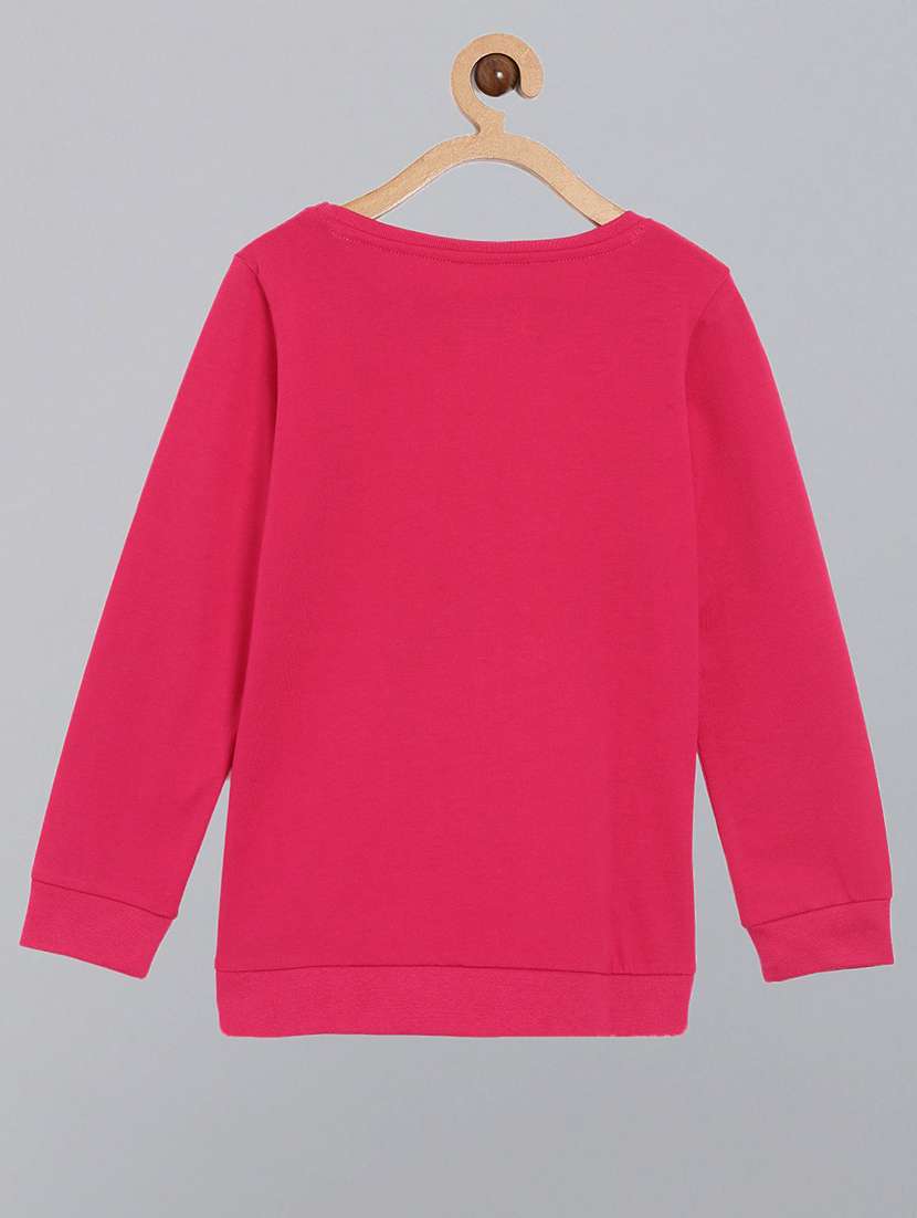 pink printed round neck t-shirt - 18751015 -  Standard Image - 1