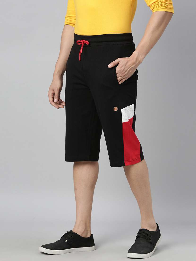 men color block mid rise bermuda shorts - 18751039 - Standard Image - 1