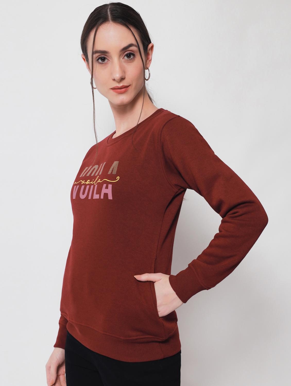 chest printed regular sweatshirt - 18751041 - Standard Image - 1