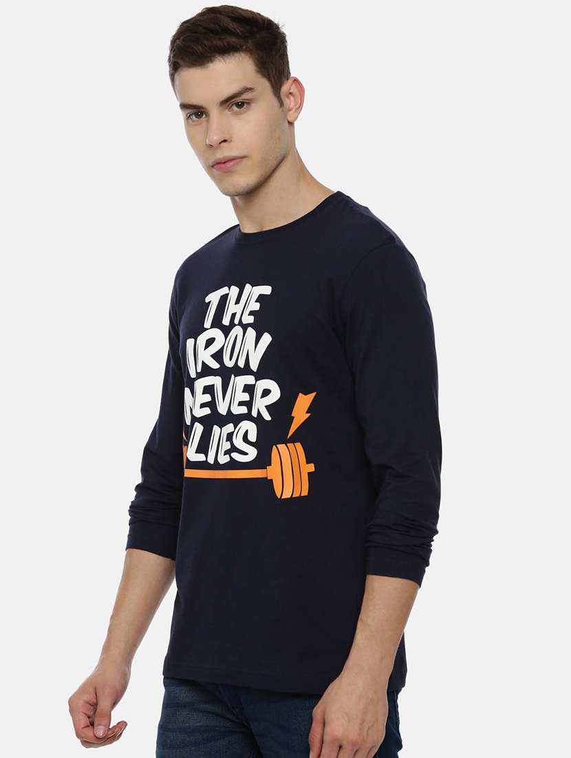 round neck printed regular tee - 18751055 -  Standard Image - 1
