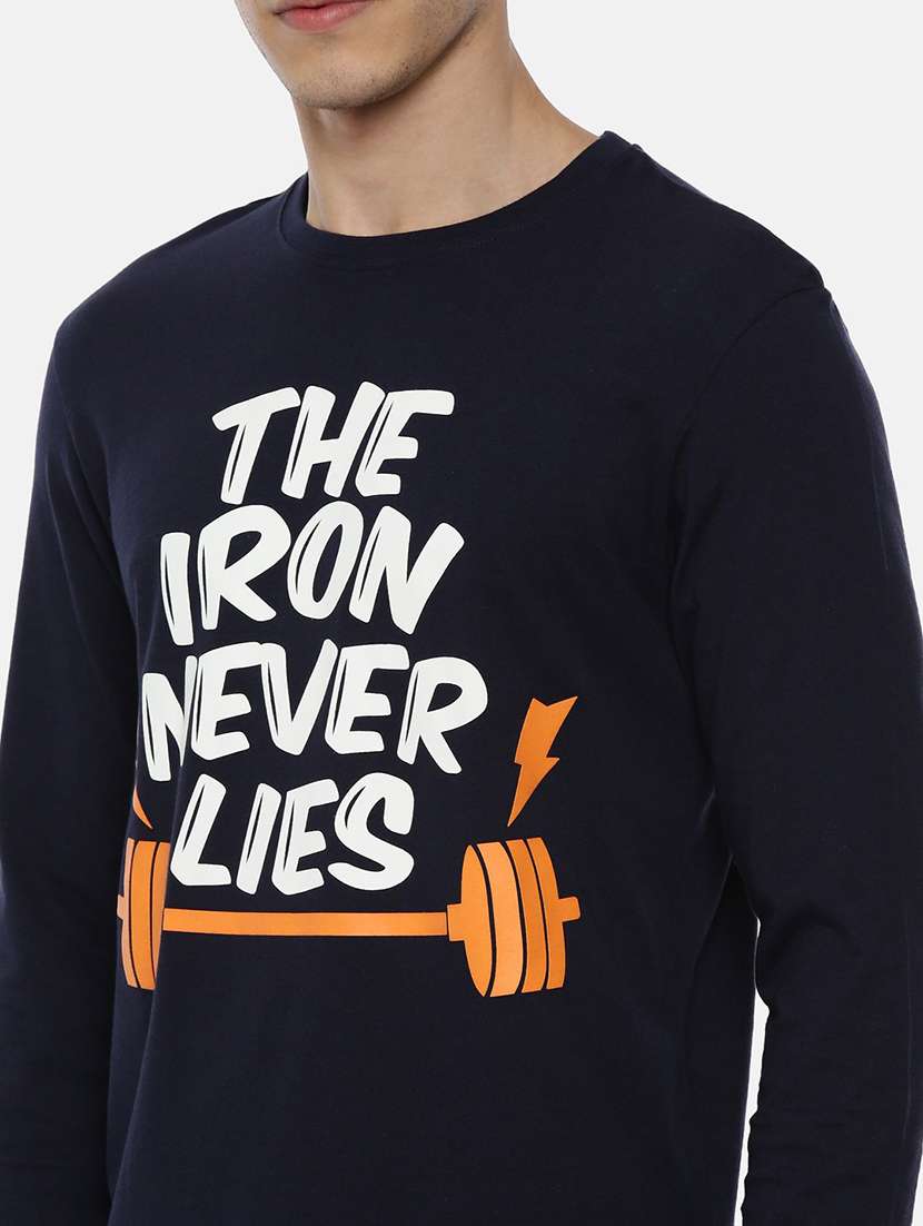 round neck printed regular tee - 18751055 - Standard Image - 4