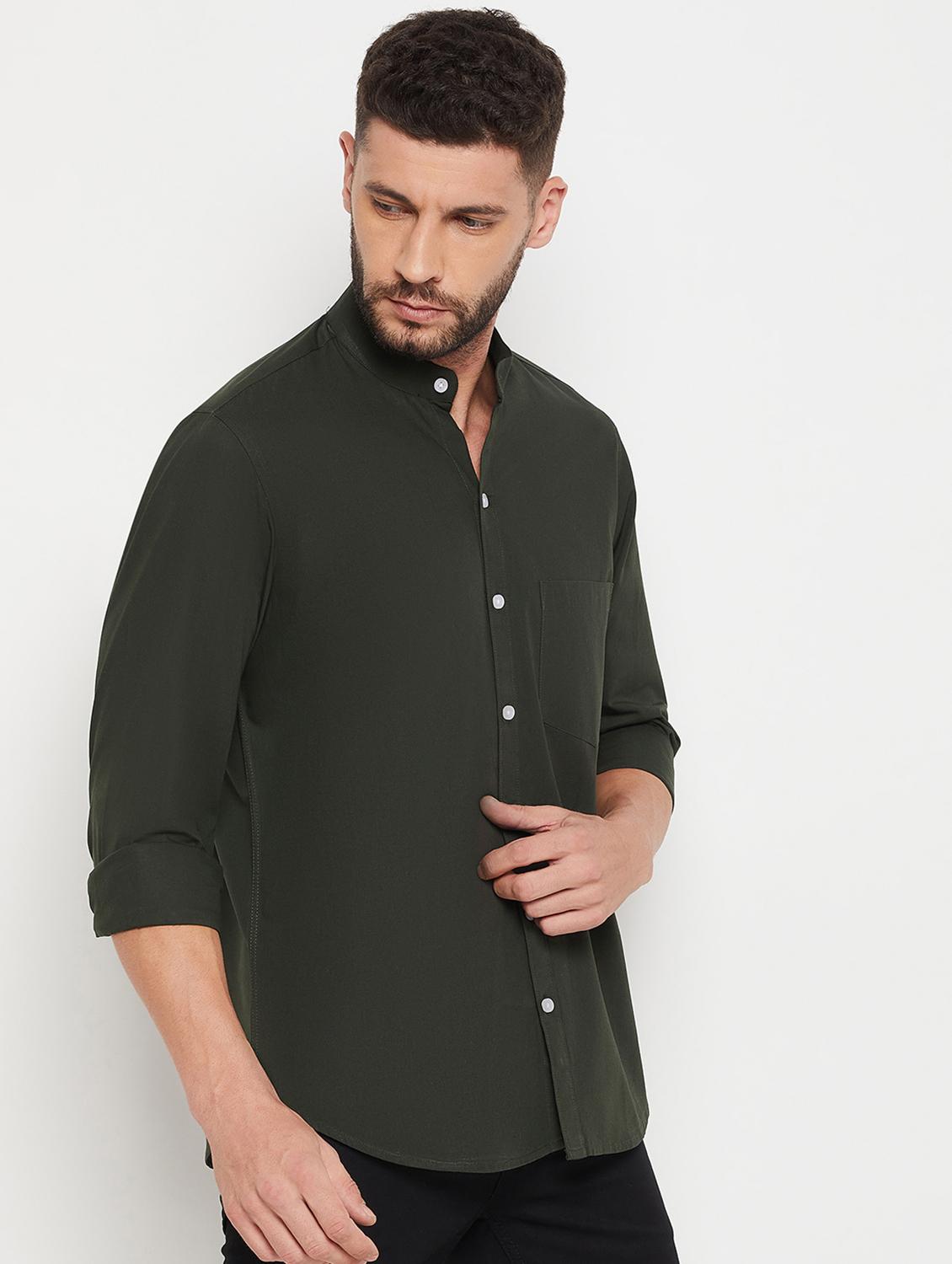 mens solid casual shirt - 18751069 -  Standard Image - 1