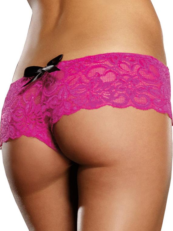 pink lace bikini panty - 18752852 - Standard Image - 1