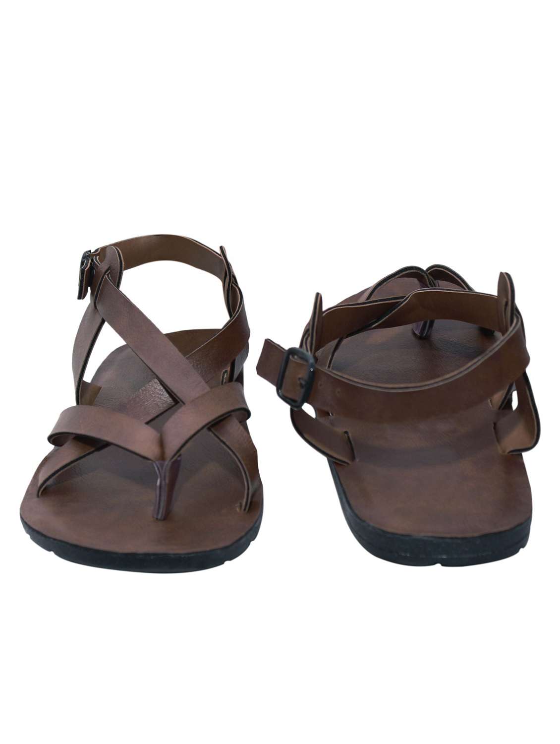 brown back strap sandal - 18754277 -  Standard Image - 1
