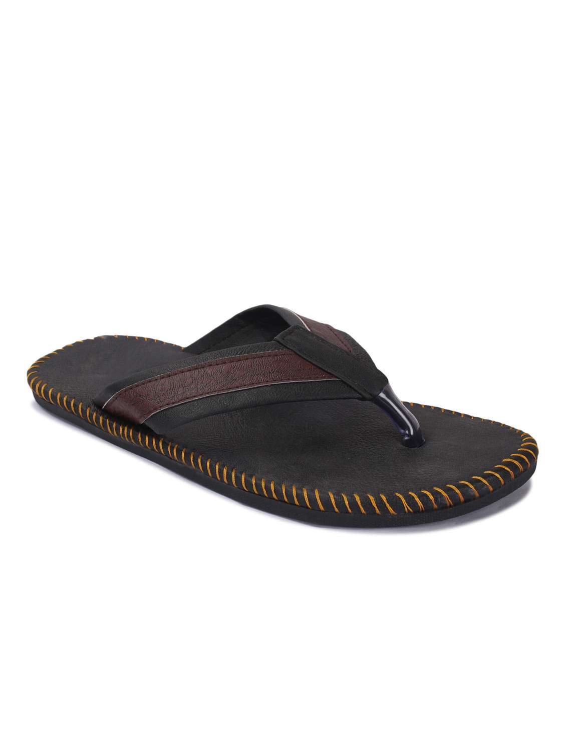 black slip on sandal