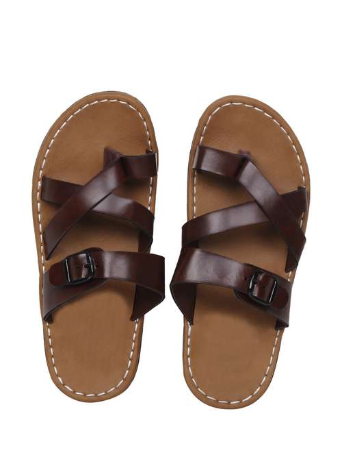 brown slip on sandal - 18754288 -  Standard Image - 0