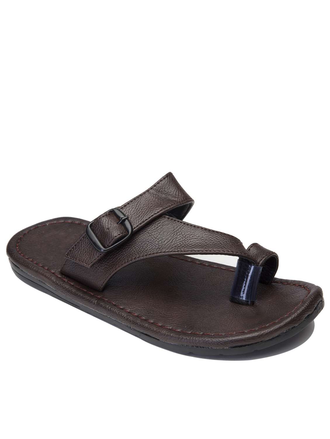 brown slip on sandal
