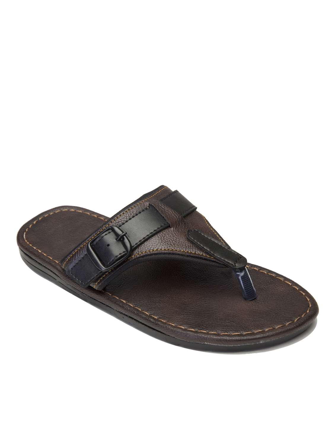 brown slip on sandal