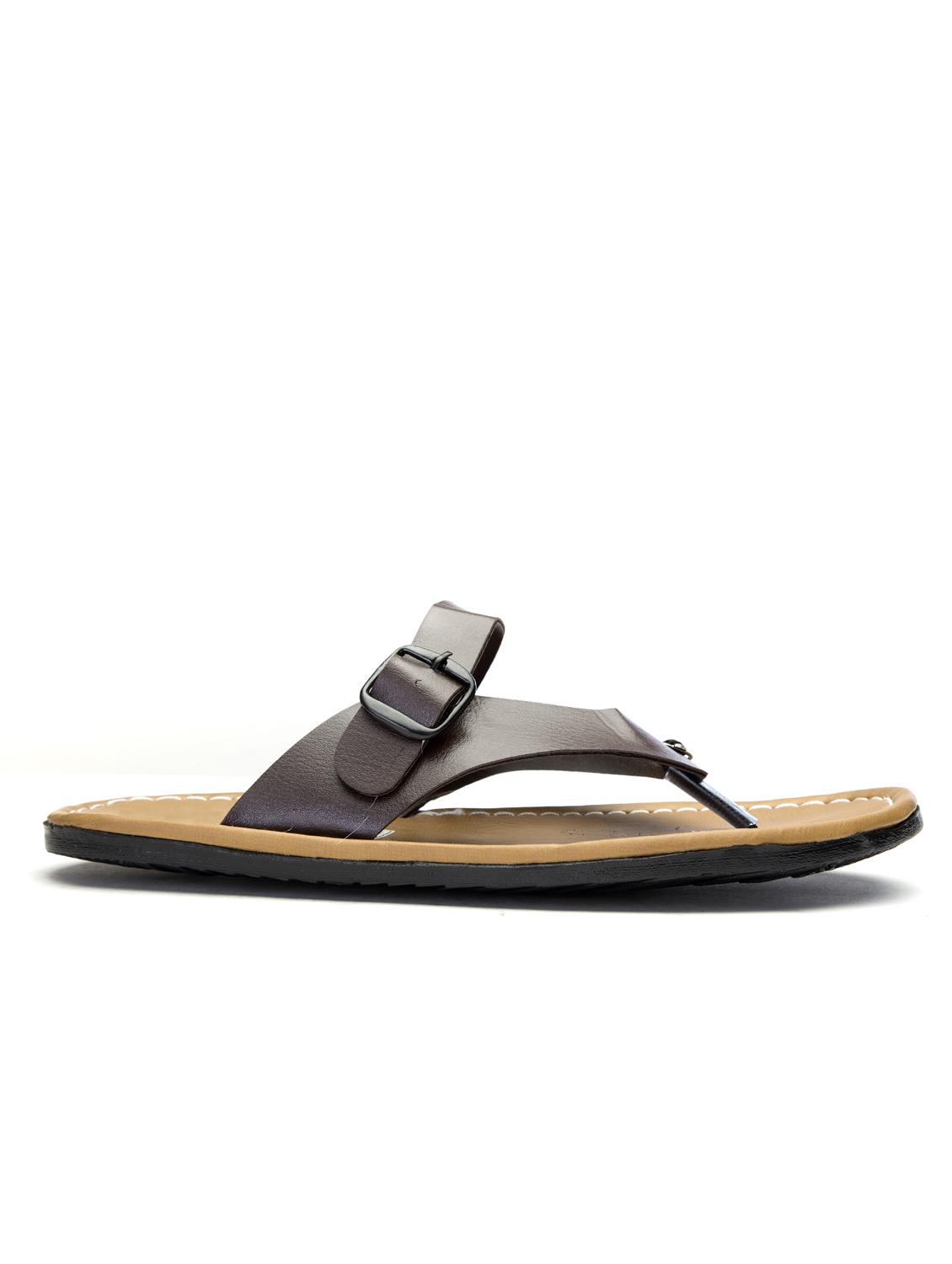 brown slip on sandal - 18754299 -  Standard Image - 1