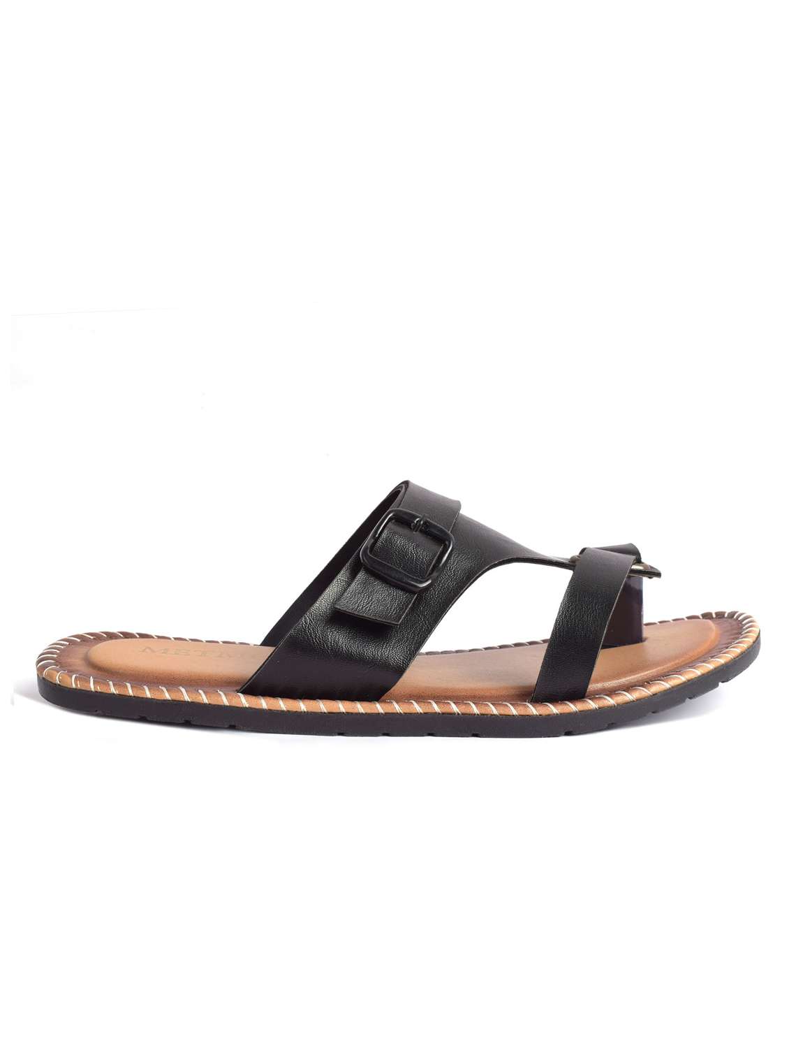 Black Slip On Sandal - 18754320 -  Standard Image - 1