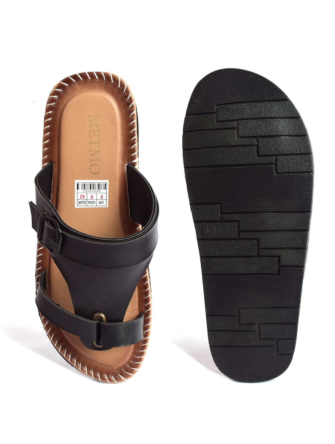 Black Slip On Sandal - 18754320 -  Standard Image - 4