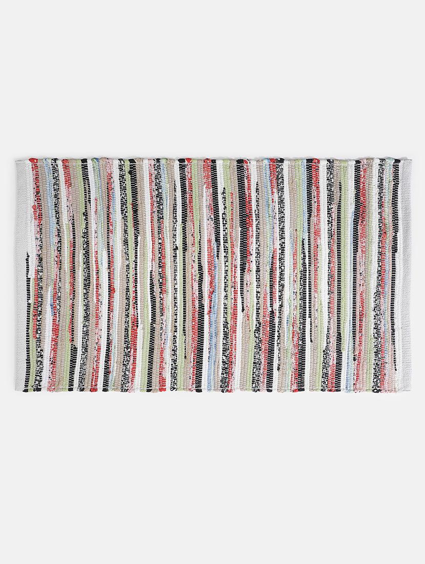 mutihued rectangle shape cotton rug - 18757369 - Standard Image - 1