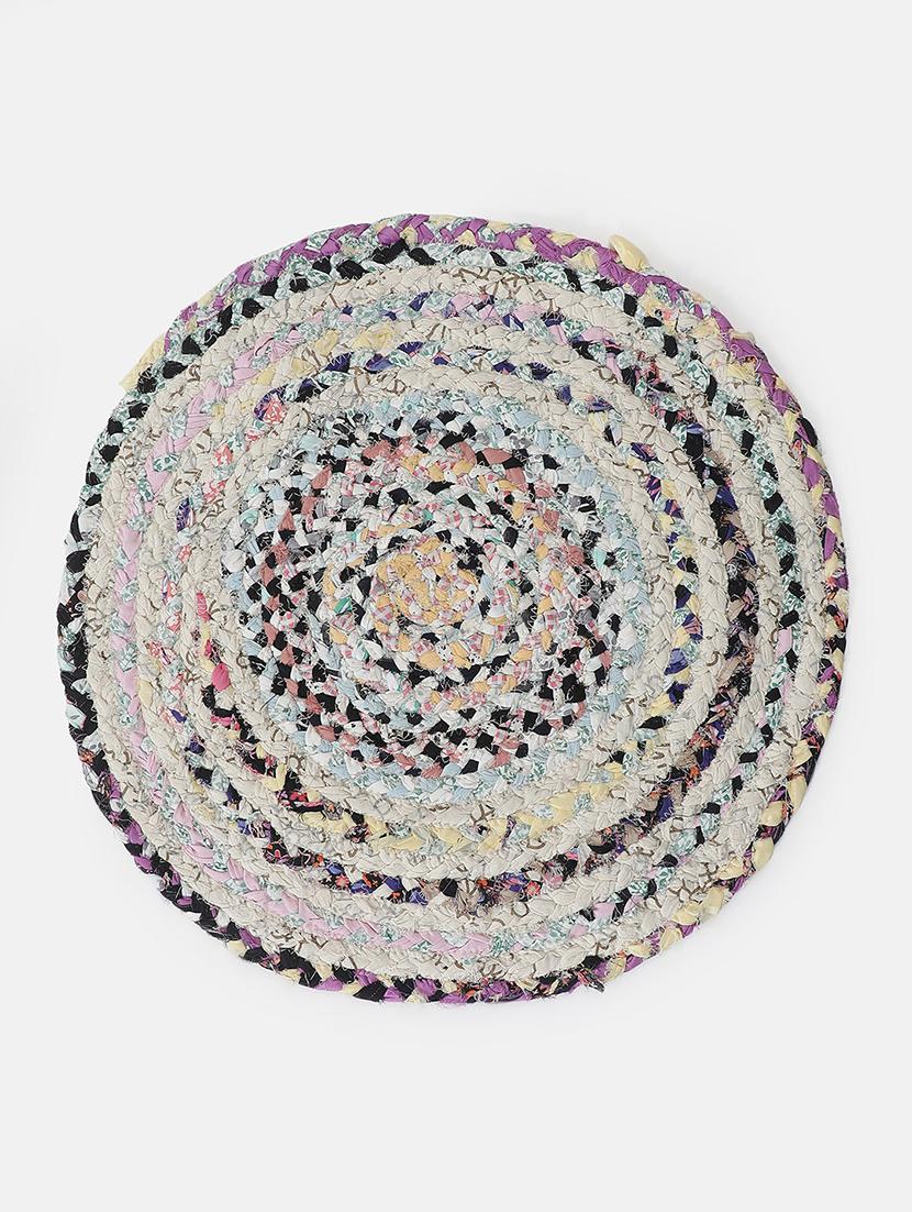 apex multihued round shape cotton rug - 18757379 - Standard Image - 1