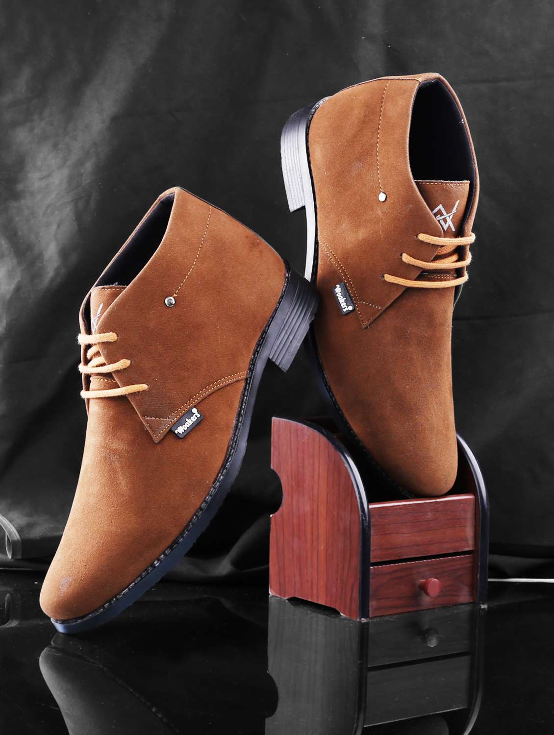 mens brown lace up casual shoe - 18757572 - Standard Image - 1